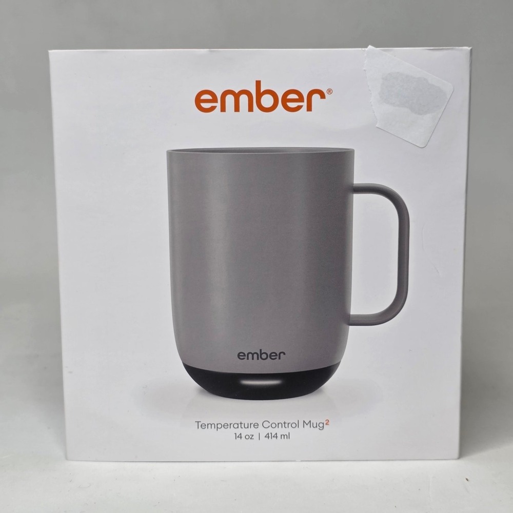 Ember Mug 2 Temperature Control Smart Mug 14oz Gray CM191411US Tea Coffee Cup - Picture 2 of 10